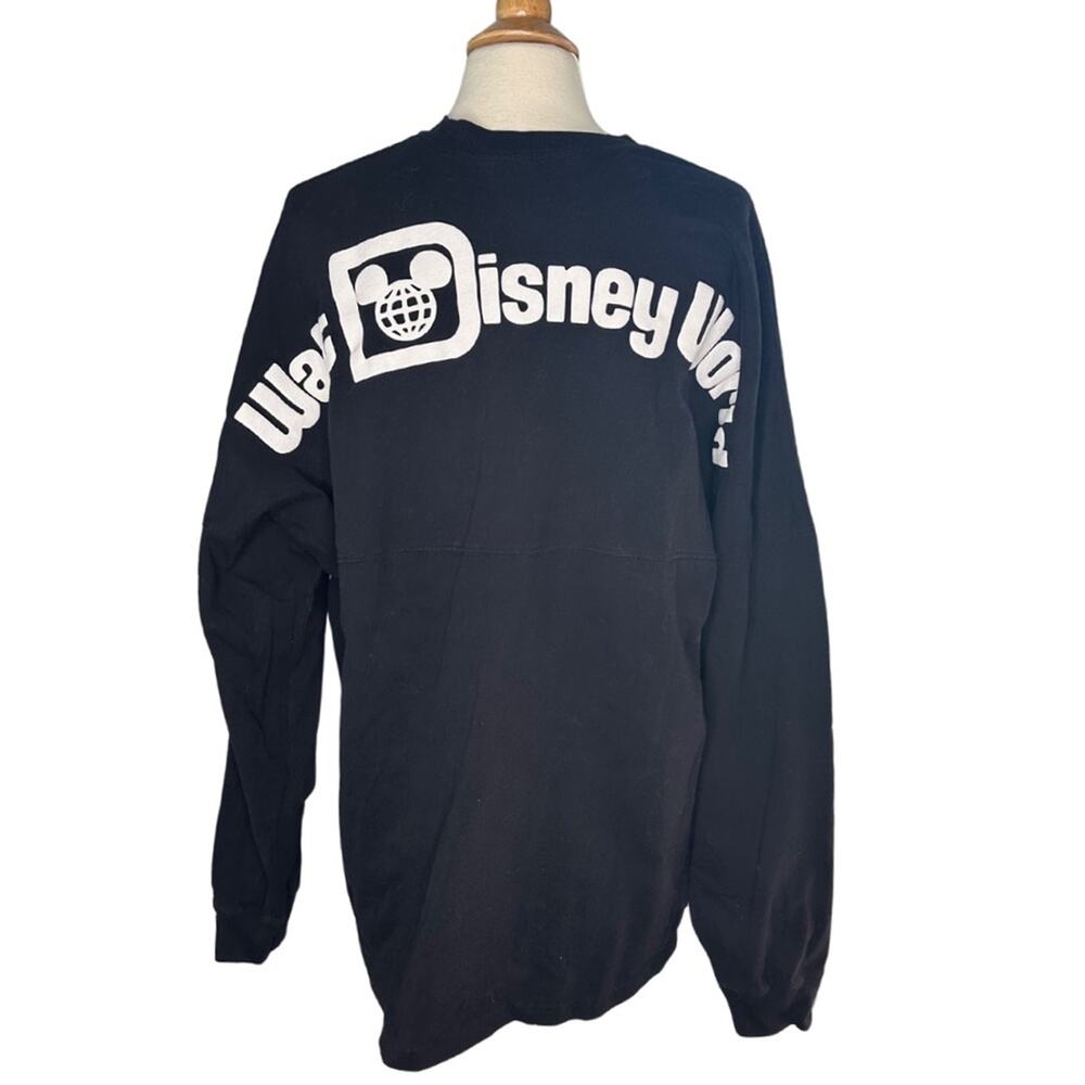 Black Walt Disney World Spirit Jersey Long Sleeve Shirt Pullover Sweatshirt EE17